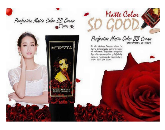 Merrez'ca Perfection Matte Color BB Cream SPF50 PA++, Oil Control 50ml.