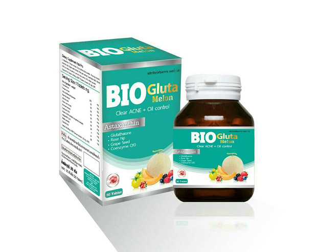 Bio Gluta Melon Clear Acne Oil Control 1,500 mg 30 tablets