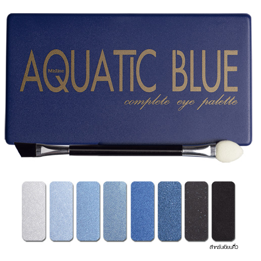 Mistine Aquatic Blue Complete Eye Palette 8 Colors