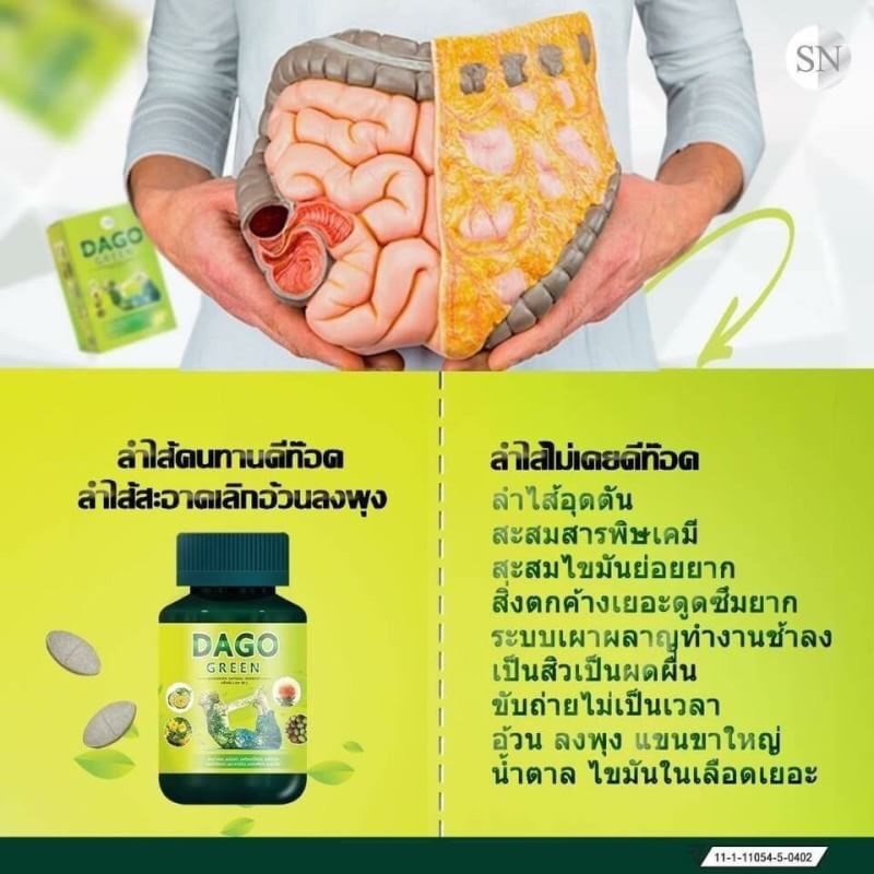 Dago Green Detox 60 Tablets - Image 4