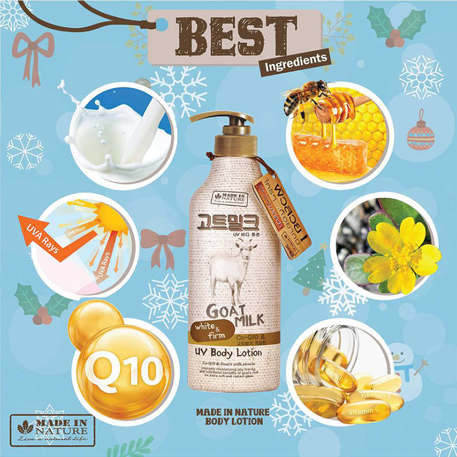 Made in Nature Goat Milk UV Body Lotion - Image 3