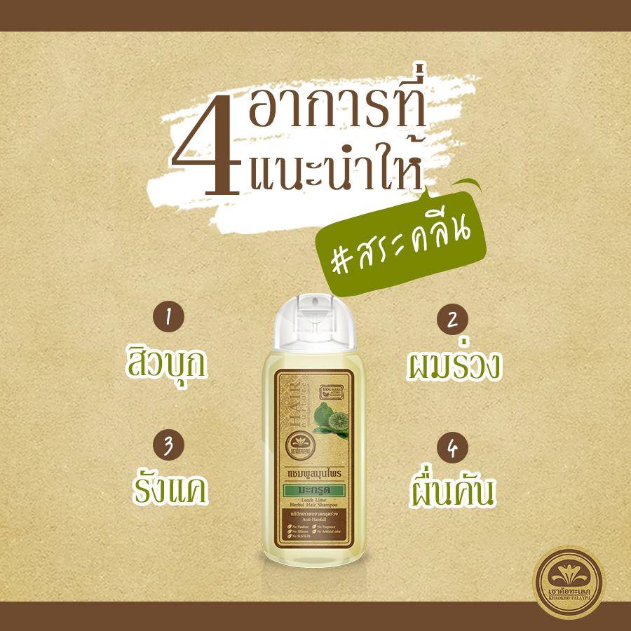 Khaokho Leech Lime Herbal Hair Shampoo + Conditioner Set - Image 4