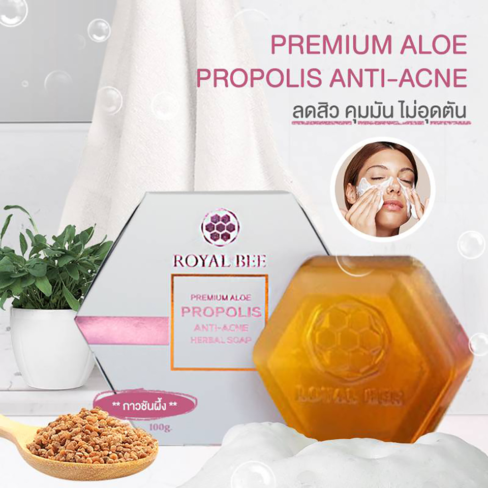 Royal Bee Aloe Propolis Anti-Acne Herbal Soap - Image 6