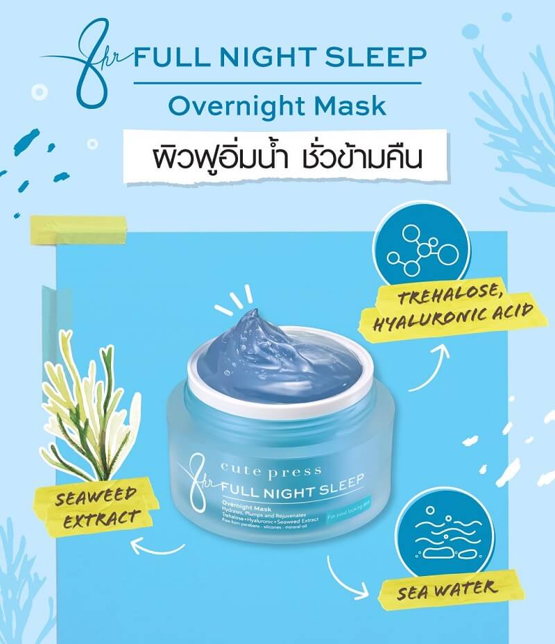 Cute Press 8 Hr Full Night Sleep Overnight Mask - Image 4