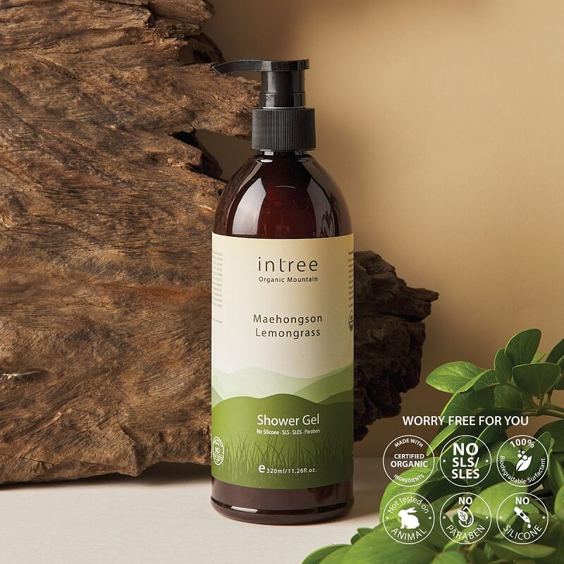 Intree Organic Mountain Lemongrass Shower Gel by Phutawan - Image 5