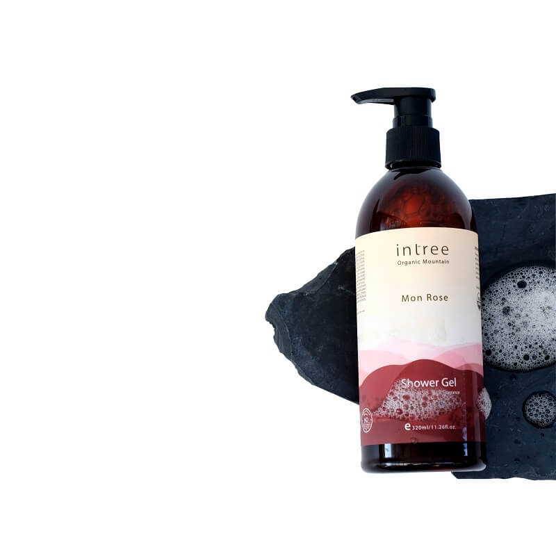 Intree Organic Mountain Mon Rose Shower Gel