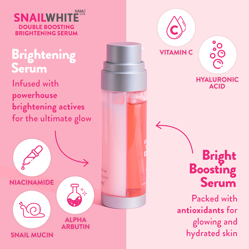 Namu Life Snail White Double Boosting Whitening Serum