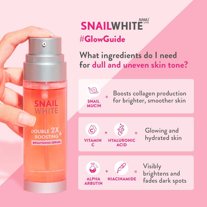 Namu Life Snail White Double Boosting Whitening Serum - Image 4