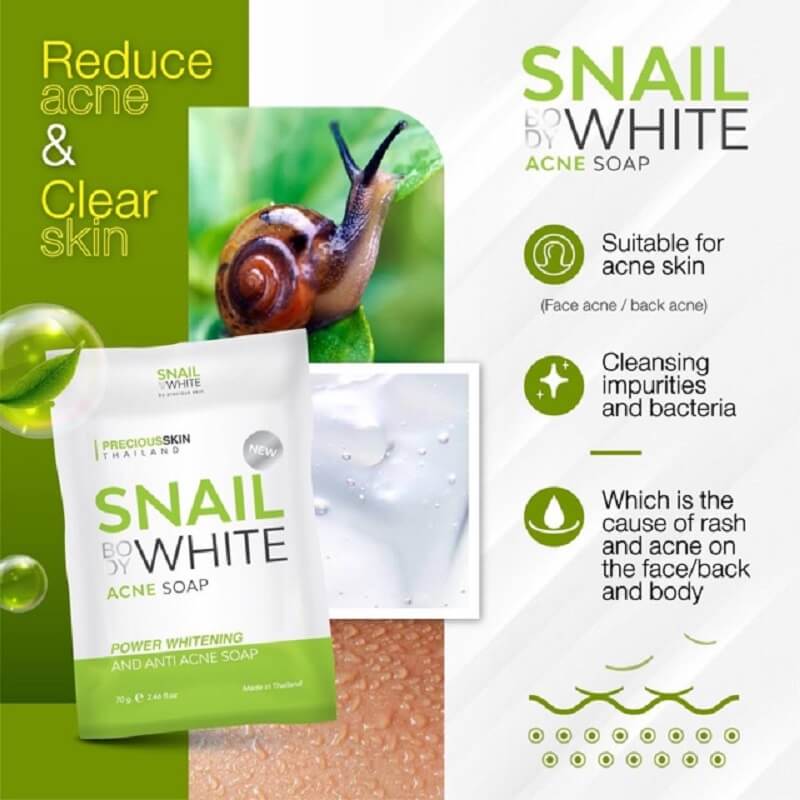 Snail Body White Acne Soap