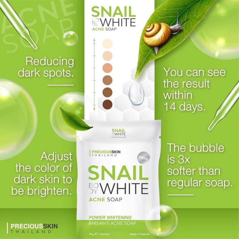 Snail Body White Acne Soap