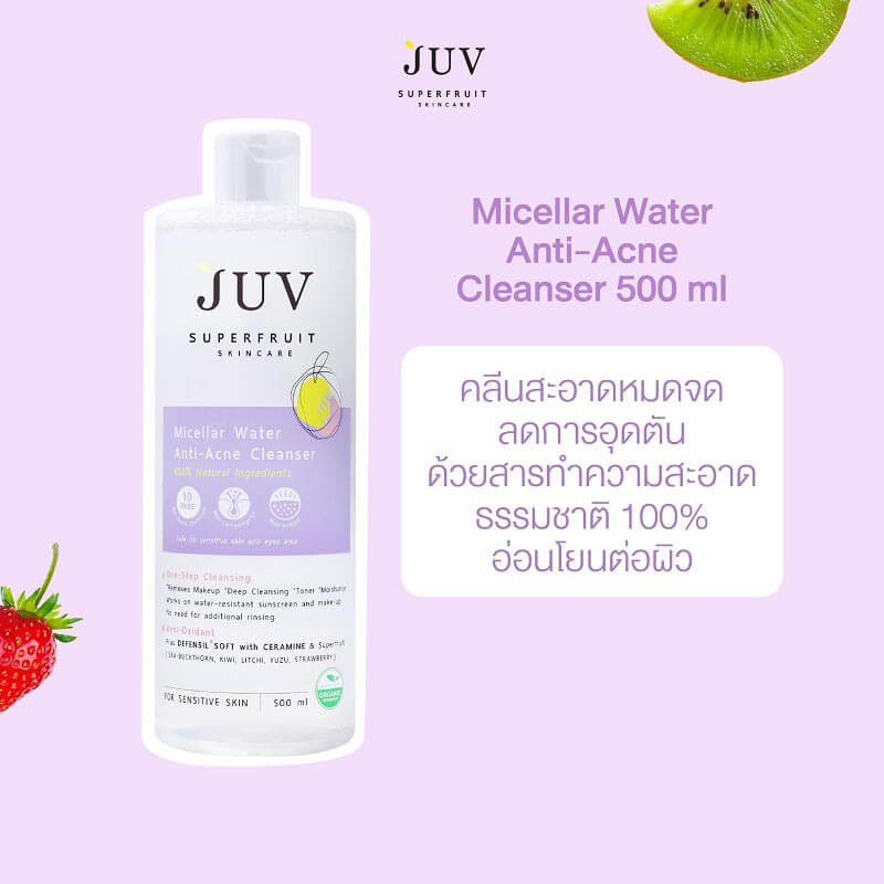 Juv Micellar Water Anti-Acne Cleanser