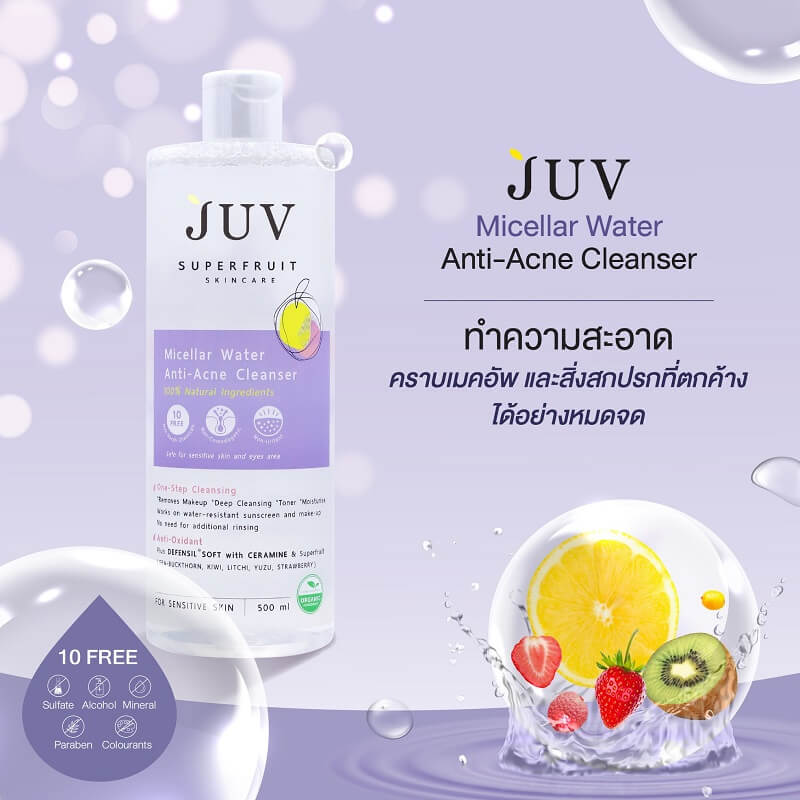 Juv Micellar Water Anti-Acne Cleanser