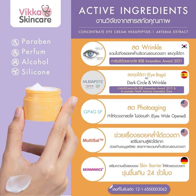 Vikka Skincare Concentrate Eye Cream - Image 7