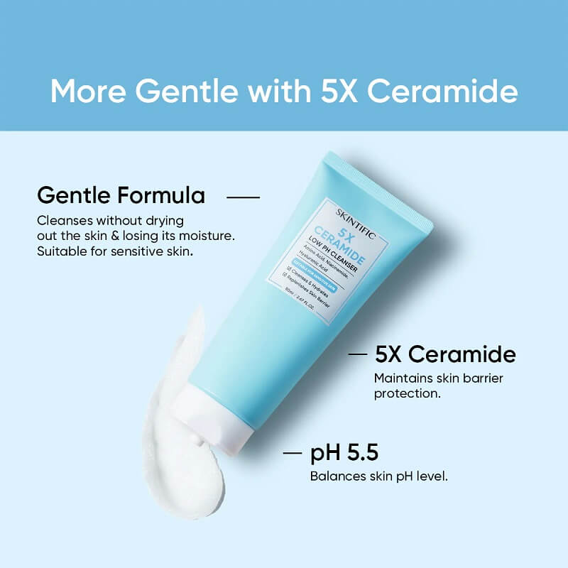 Skintific 5X Ceramide Low pH Cleanser - Image 4