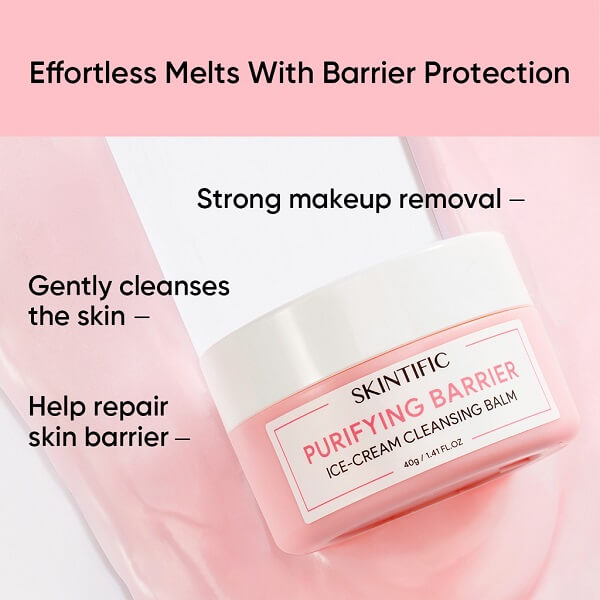 Skintific Purifying Barrier Ice Cream Cleansing Balm - Image 7
