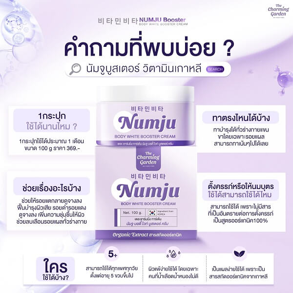 Numju Body White Booster Cream - Image 4