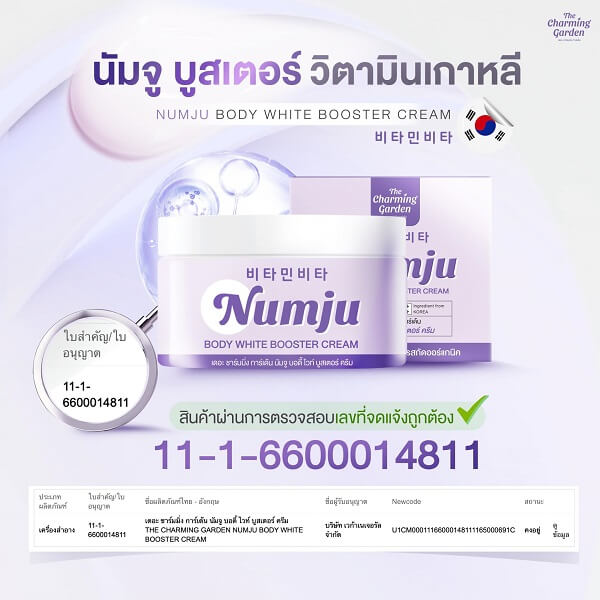 Numju Body White Booster Cream - Image 9