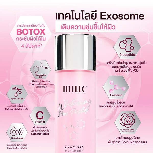Mille Whitening Rose Peptide 9 Complex Balancer