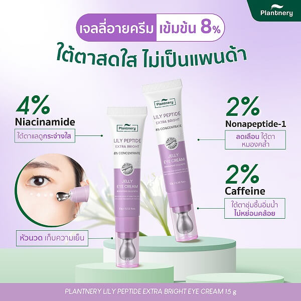 Plantnery Lily Peptide Extra Bright Eye Cream