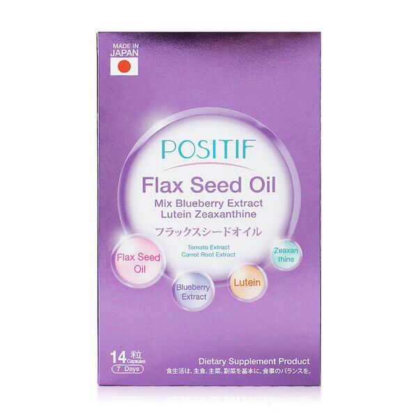 Positif Flax Seed Oil Mix Blueberry Extract Lutein Zeaxanthine - Image 2