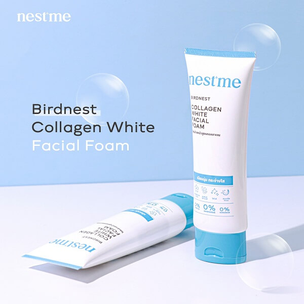 Nest Me Birdnest Collagen White Facial Foam - Image 2