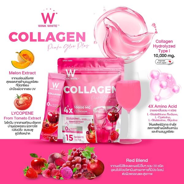 Wink White Collagen Pink Glow Plus