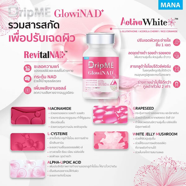 Mana DripME GlowiNAD+