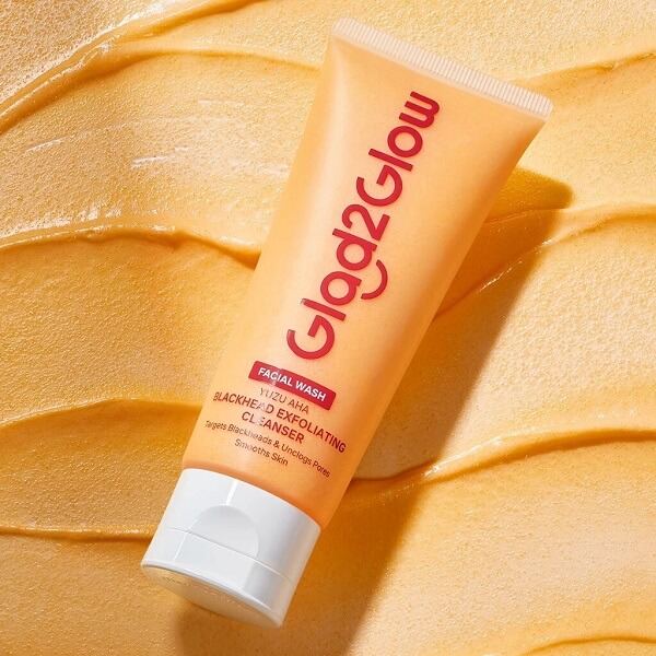 Glad2Glow Yuzu Aha Blackhead Exfoliating Cleanser