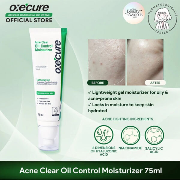 OxeCure Acne Clear Oil Control Moisturizer - Image 7