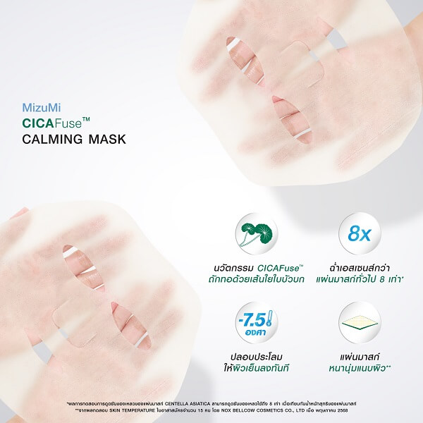 MizuMi CICAFuse Calming Mask White - Image 8