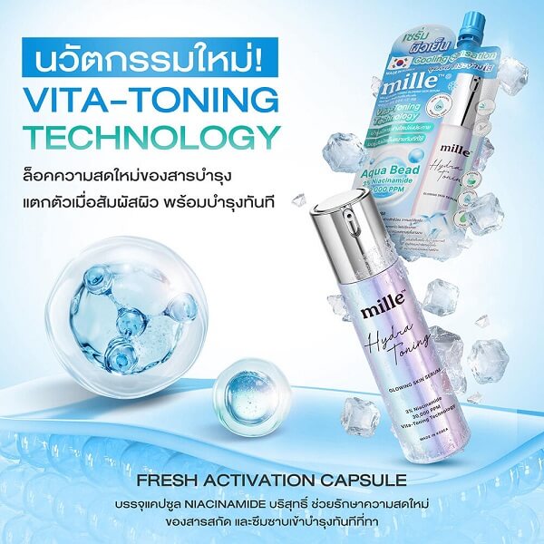 Mille Hydra-Toning Glowing Skin Serum - Image 10